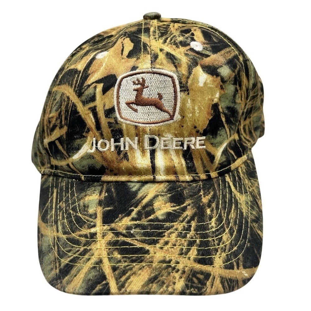 John Deere Hat Cap Strap Back Camo Camouflage Embroidered Limited Edition Mens
